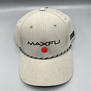 Maxfli Golf Hat Men Gray Braided‎ America Snap Back Cap New